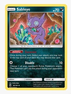 Sableye SM Celestial Storm Pokemon Trading Card